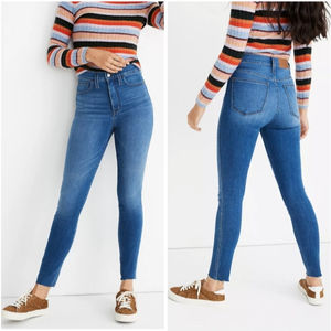 NEW Madewell 10" Roadtripper Skinny Jeans 25/0 Blue High Waist